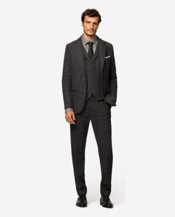 Grey Wool Blends Suit